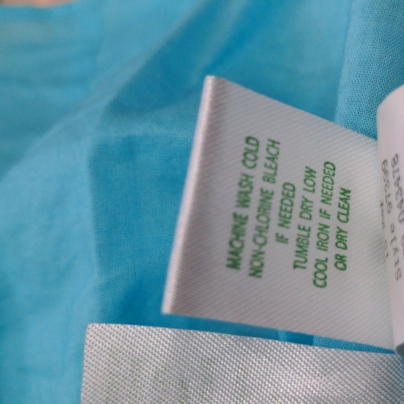 BEAUTIFUL Blue and Gold Lilly Dress 0 - Picture 9 of 9